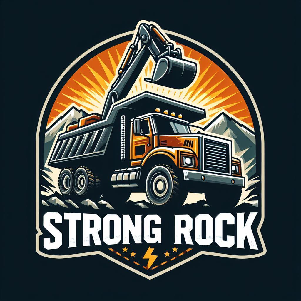 Strong rock concrete.